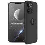Cascov Full Body 3-in-1 Slim Fit (Full Black) Alround 360 Protection Back Case Cover for iPhone 13 Pro Max