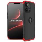 Glaslux Full Body 3-in-1 Slim Fit (Red-Black-Red) Full 360 Protection Back Case Cover for iPhone 11 Pro Max