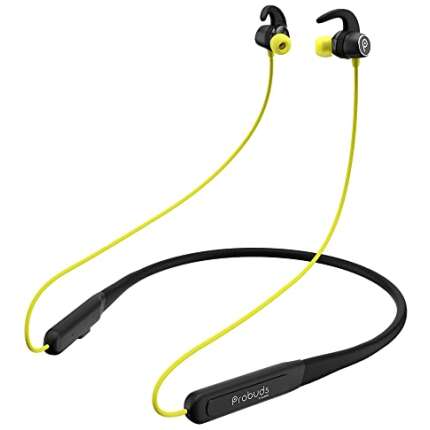 Newly Launched Probuds N11 Bluetooth Neckband with Dash Switch & 42 hrs Playtime, Quick Charge Technology(10min = 13hrs), IPX6 Rating, 12 mm Drivers and Pro Game Mode(Firefly Green)
