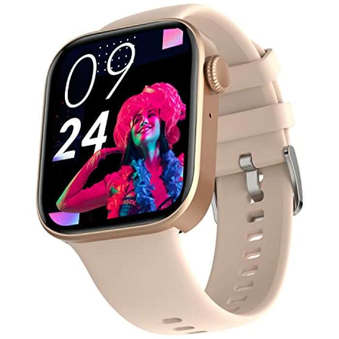 Newly Launched Crossbeats Ignite Grit BT Calling Smart Watch with Rotating Crown, 1.75" AMOLED Display, 150+ Sports Modes, 200+ Watch Faces, in-Build Games- 10 Days Battery Life-Pink