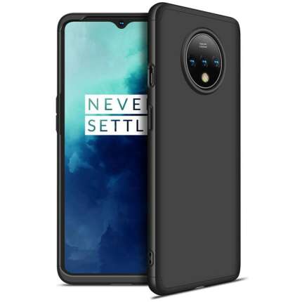 Cascov Full Body 3-in-1 Slim Fit (Full Black) Alround 360 Protection Back Case Cover for OnePlus 7T