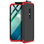 Glaslux Full Body 3-in-1 Slim Fit (Red-Black-Red) Full 360 Protection Back Case Cover for Vivo V17 Pro