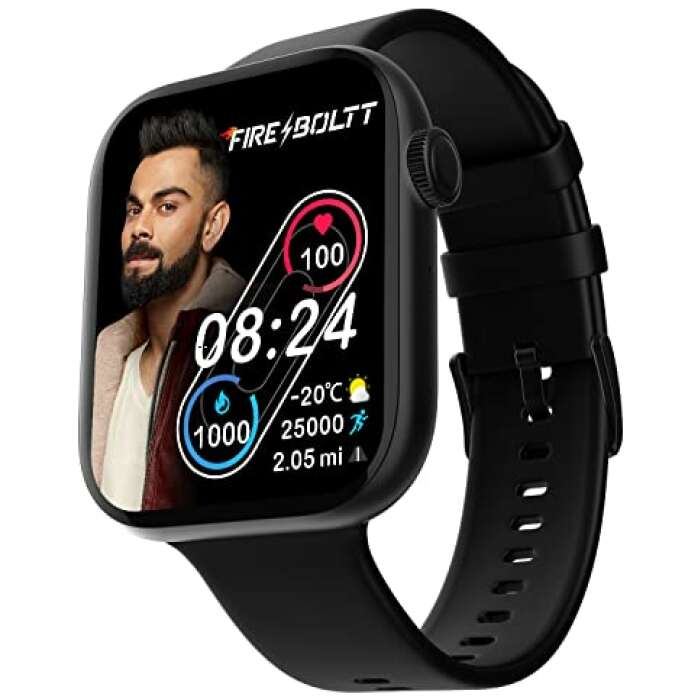 Fire-Boltt Ring 3 Bluetooth Calling Smartwatch 1.8" Biggest Display, Voice Assistance,118 Sports Modes, in Built Calculator & Games, SpO2, Heart Rate Monitoring