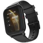 Hammer Pulse 5.0 Smart Watch with 1.69" HD Display, Multi Watch Faces, Music Control, Theater Mode, Fitness Watch with Pedometer BP Heart Rate Spo2 Monitoring Smartwatches for Men & Women (Black)