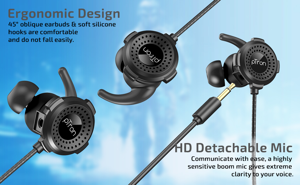 Boom gaming headphones with mic