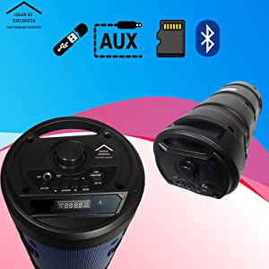 high power karaoke set with microphone connect with speaker with color changing light 10 W speaker