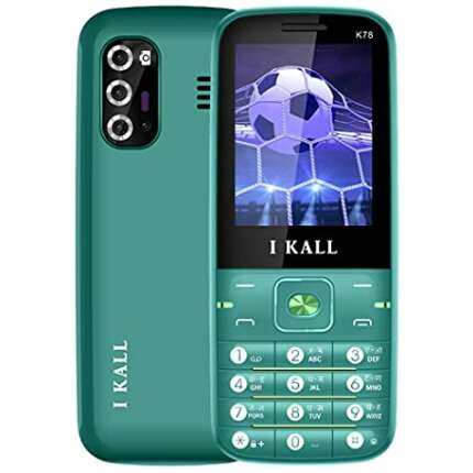 IKALL K78 Multimedia Keypad Mobile (Green, 2.4 Inch, Dual Sim, Vibrator)
