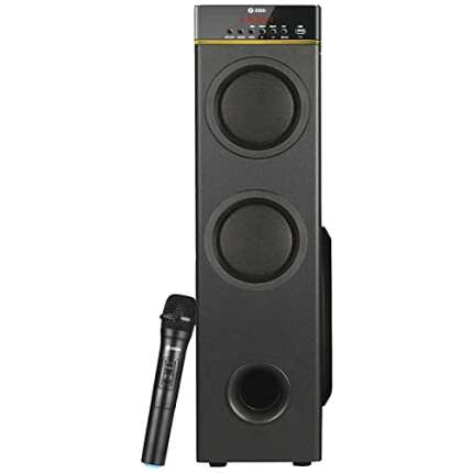 Zoook Dominator 80W Bluetooth Tower Speaker with USB, FM, Bluetooth/Remote Control/Home Theatre/Party Speaker/Extreme Bass/Latest Bluetooth 5.1/5.25" Subwoofer, Black