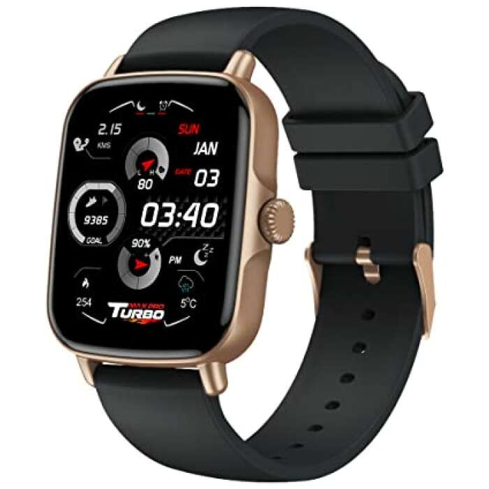 Maxima Max Pro Turbo Bluetooth Calling Smartwatch with 1.69" Full Touch HD Display, Active Crown, AI Voice Assistant, 12 Sports Mode, SpO2, Heart Rate and Sleep Monitoring