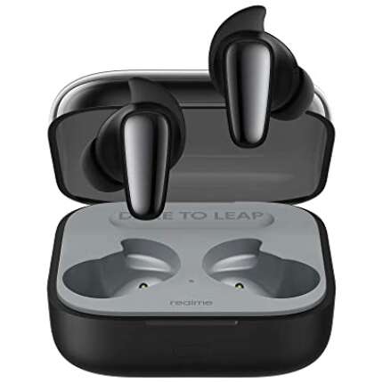 realme Buds Air 3S True Wireless Earbuds, 11mm Triple Titanium Driver, Quad Mic AI ENC for Calls, Dual Device Pairing, 30hrs Total Playback with Fast Charging (Bass Black)