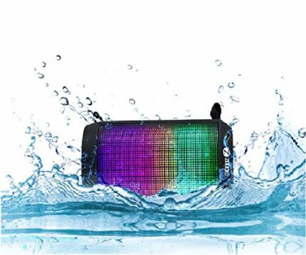 Zoook ZB-RockerMini Splash-Proof Wireless Bluetooth Portable Speaker with Dynamic LED Lights and HD Sound