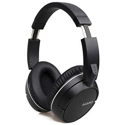 AGARO Aspire Over-Ear Bluetooth Headphones with Mic (Black)