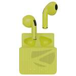 Zebronics Zeb-Sound Bomb 3 TWS earbuds with Bluetooth v5.2, up to 12H backup, Flash connect, Splash proof, voice assistant, stem touch control, 13mm driver, built in microphone and Type C(Neon Yellow)