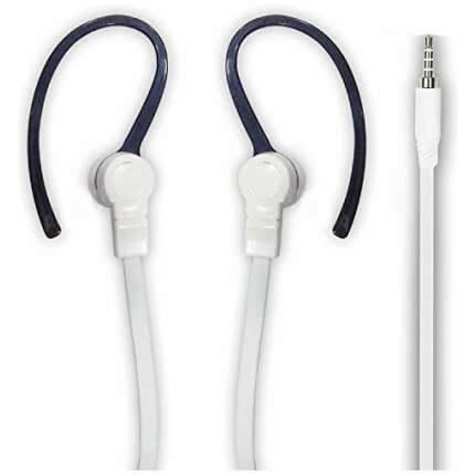 ALLEXTREME MAK 3.5 mm Stereo Headphone with Mic and Inline Control for iPhone, Samsung Mobiles and Tablets (White)