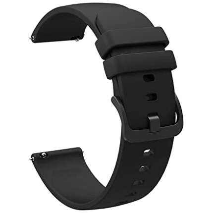 Adlynlife 22mm Smart Watch Straps / Smart Watch Band Compatible for Mi Revolve Watch (Black)