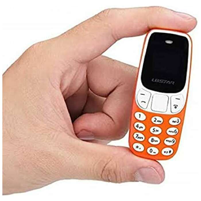 BM10 Smallest Keypad Mini Mobile Phone Dual Sim 4G with Voice Changer Colour Orange