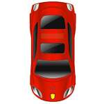 Blackzone Eco X, Basic Car Shape Flip Phone with Dual Sim & 1.44" Colour Display Screen (Red)
