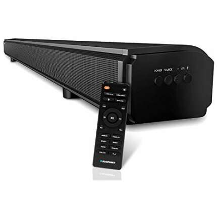 Blaupunkt SBA01 100W Soundbar with Built in Subwoofer, HDMI-Arc, Optical, Aux-in, USB & Bluetooth, Black