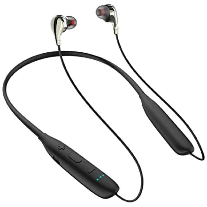 Bluetooth Earphones for Realme C21Y Earphone Original Like 40 Hours Playtime Bluetooth Wireless Neckband Flexible In-Ear Headphones Headset With Mic, Extra Deep Bass Hands-Free Call/Music, Sweat resistant Bluetooth Headset Sports Earbuds, Sweatproof ZR1 (Color Multi)