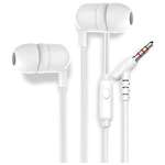 BowheadBlue Wired in Ear Headphone with Mic,Deep Bass 2013(White)