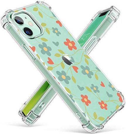 Case for iPhone 12 / iPhone 12 Pro, Bear Village Flexible TPU Shock Absorbing Bumper Case, Anti Scratch Protective Cover with Drop Protection for iPhone 12 / iPhone 12 Pro, Transparent 2