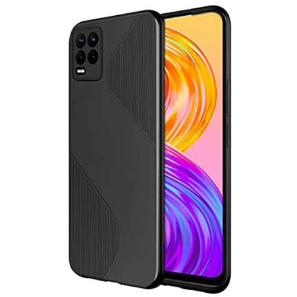 Casotec Back Cover for Mobile (Silicone_S-Style Pudding TPU-Black)