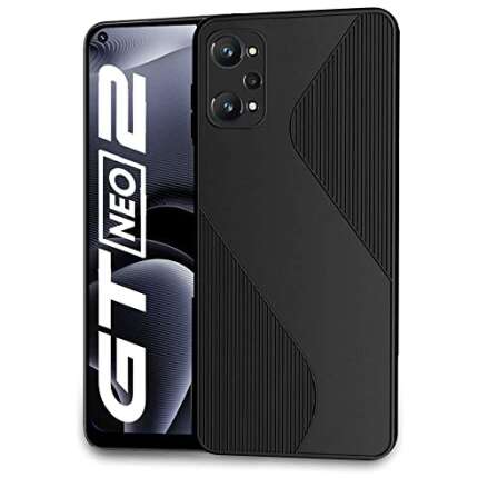 CellKraft Back Cover for Realme GT Neo 2 (TPU | Flexible | Shockproof | Silicon) (Black)