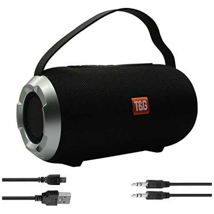Champkia Bluetooth Speakers Portable Wireless Speaker 10W Big Migicbox Stereo Loud Speaker with TWS Bluetooth Speakers (Black)