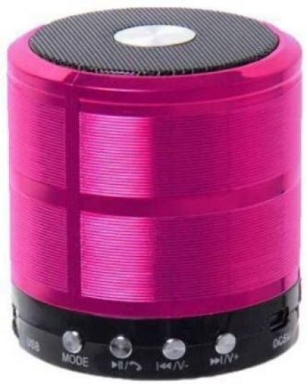 DJ Sound Blast Speaker Portable Best Bluetooth Speaker 113 with Super deep Bass Rechargeable Wireless Bluetooth Speaker Support TF/USB/Pen Drive/FM/AUX Colour-Pink