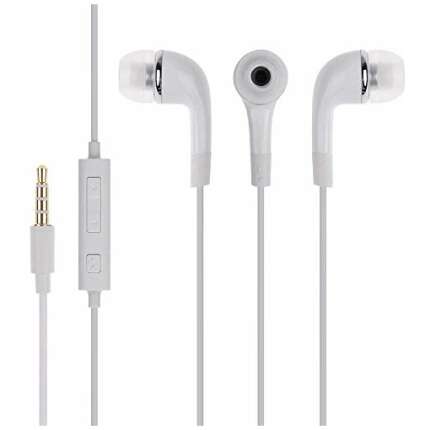 Earphone For vivo V11 (V11 Pro) Universal Wired Earphones Headphone Handsfree Headset Music with 3.5mm Jack Hi-Fi Gaming Sound Music HD Stereo Audio Sound with Noise Cancelling Dynamic Ergonomic Original Best High Sound Quality Earphone - ( White , A2, YR )