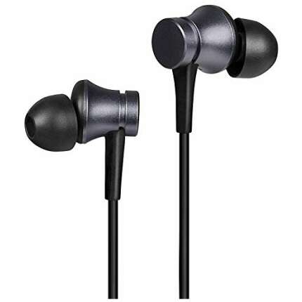 Earphones Headphones for Xiaomi Redmi Note 8 Pro Earphone Original Like Wired Stereo Deep Bass Head Hands-free Headset Earbud With Built in-line Mic, With Premium Quality Good Sound Call Answer/End Button, Music 3.5mm Aux Audio Jack (MP8, Black)