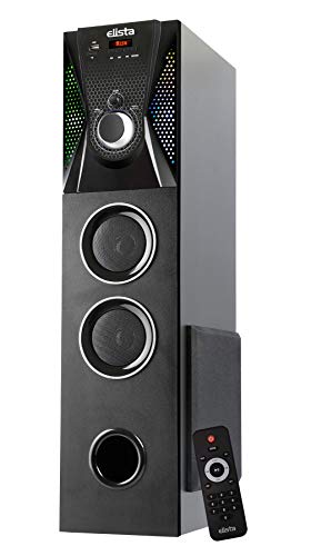 Elista ST-5000 70 W Bluetooth Tower Speaker with USB/FM/AUX | Fully Functional Remote | Black |