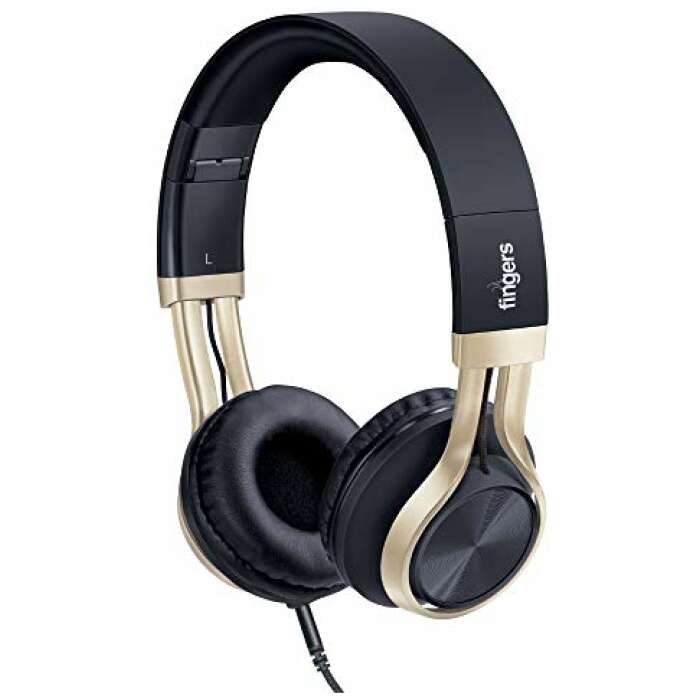 FINGERS Showstopper H5 Wired On Ear Headphone with Mic (Black)