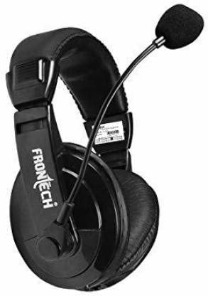 FRONTECH HF-3442 Wired in Ear Headphone with Mic (Black)