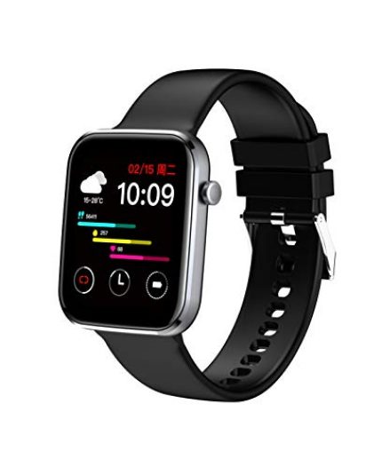 French Connection Full Touch Smartwatch with 1.69'' Large Display, Heart Rate Monitor, Multiple Watch Faces, Unisex Smart Watch