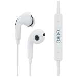 GOBASS 455 in Ear Wired Earphones with HD Mic for Calls, 10mm Dynamic Driver, Noise Cancellation (White)