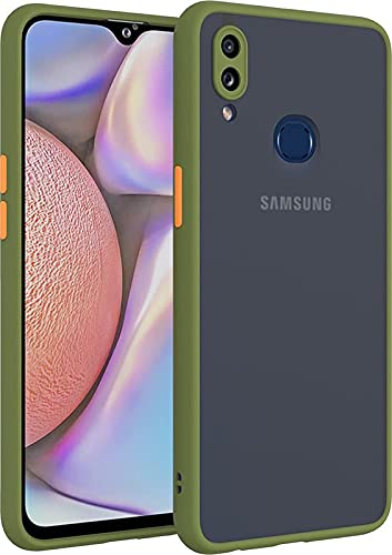 Glaslux (Camera Protection) Smoke Cover Protective Shockproof Matte Hard Back Case Cover for Samsung Galaxy A10S - Light Green