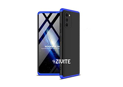 Glaslux Polycarbonate (Blue-Black-Blue) 360 Degree Protection Hybrid Hard Bumper Back Case Cover for Samsung Galaxy S10 Lite