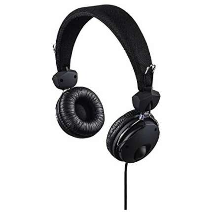 Hama “Fun4Phone” Headphones, on-Ear, Microphone, Cable Guide on one Side, Black