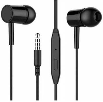 High Bass Earphones in-Ear Wired Headphones with in-line Mic, 10mm Powerful Driver for Stereo Audio, Noise Cancelling Headset with 1.2m Tangle-Free Cable & 3.5mm Aux
