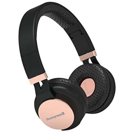 Honeywell Suono P10 Wireless Bluetooth Headphones with Upto 10 Hours Playtime,Lightweight, Foldable Headphone with Mic, High Bass, Bluetooth 5.0 (Rose Gold)