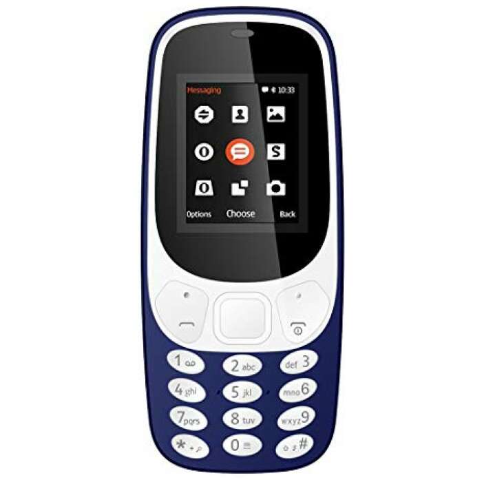 I KALL K3310 Keypad Mobile (1.8 Inch Display, Dual Sim, Multimedia) (Dark Blue)