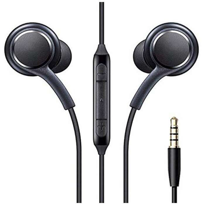 In-Ear Headphone For Apple iPhone 6s In- Ear Headphone | Earphones | Headphone| Handsfree | Headset | Universal Headphone | Wired | MIC | Music | 3.5mm Jack | Calling Function | Earbuds | Microphone| Bass Bost Sound | Flat Wired Earphone| Original Earphone like Performance Best High Quality Sound Earphones Compatible With All Andriod Smartphone, MP3 Players, Mobile, Laptops - Black