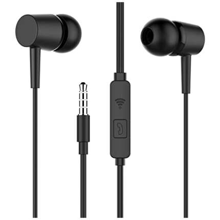In-Ear Headphone For Dell Venue 8 7000 In- Ear Headphone | Earphones | Headphone| Handsfree | Headset | Universal Headphone | Wired | MIC | Music | 3.5mm Jack | Calling Function | Earbuds | Microphone| Bass Bost Sound | Flat Wired Earphone| Original Earphone like Performance Earphones Compatible With All Andriod Smartphone, MP3 Players, Mobile, Laptops ZJ 2: CHAMP- Black