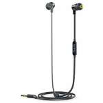 Infinity (JBL) Zip 100 Wired in Ear Earphones with Mic, Immersive Bass, One Button Multi-Function Remote, Tangle Free Flat Cable (Black)