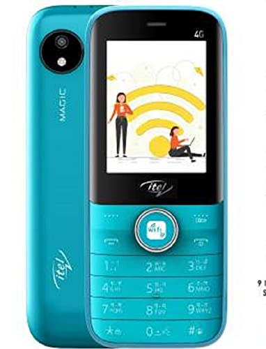Itel Magic2 4G Voltee, (it9210) Wi-Fi Hotspot Support, Dual Sim 2.4" Inch Big Screen KEYPAD Mobile (Blue)