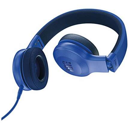 JBL E35 On Ear Signature Headphones with Mic - Blue
