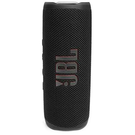 JBL Flip 6 Wireless Portable Bluetooth Speaker with JBL Pro Sound, Upto 12 Hours Playtime, IP67 Water & Dustproof, PartyBoost & Personalization by JBL App (Without Mic, Black)
