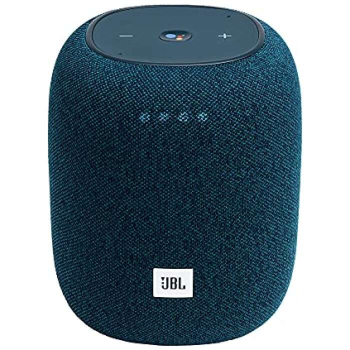 JBL Link Music 360 Degree Bluetooth Speaker with Wi-Fi and Voice Assistance Integration (Blue)