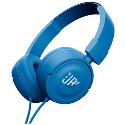 JBL T450 On-Ear Headphones with Mic (Blue)